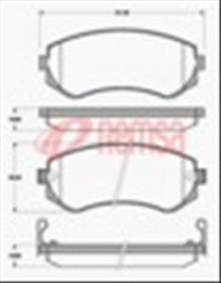 Remsa REAR DISC BRAKE PADS - NISSAN PATROL 98- DB1148 UC
