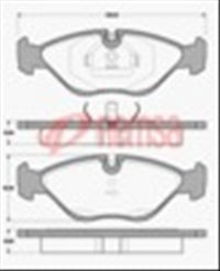 Remsa FRONT DISC BRAKE PADS - SAAB 9000 1984-1998 DB1156 E