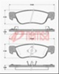 Remsa REAR DISC BRAKE PADS - HOLDEN JACKAROO 87-92 DB1161 E