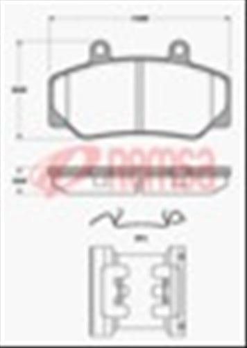 Remsa FRONT DISC BRAKE PADS - VOLVO 740,760 BEN CAL 88-93 DB1169 E