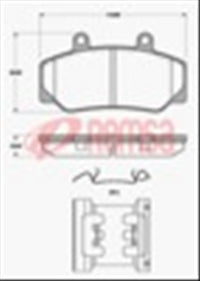 Remsa FRONT DISC BRAKE PADS - VOLVO 740,760 BEN CAL 88-93 DB1169 E