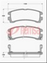 Remsa REAR DISC BRAKE PADS - NISSAN PATHFINDER 86-95 DB1175 E