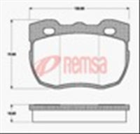 Remsa FRONT DISC BRAKE PADS - LAND 90 SERIES 88-92 DB1176 W