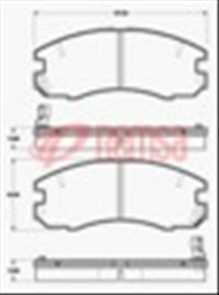 Remsa FRONT DISC BRAKE PADS - TOYOTA CELICA ST165,185 87- DB1181 E
