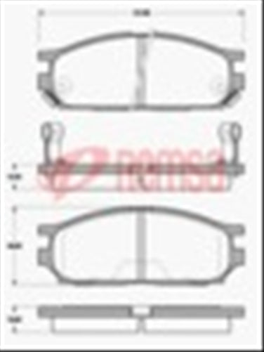 Remsa FRONT DISC BRAKE PADS - MITSUBISHI LANCER CB 90-93 DB1236 E