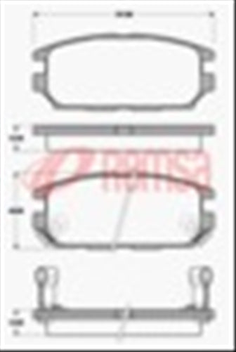 Remsa REAR DISC BRAKE PADS - MITSUBISHI CHARIOT N84,94 97-03 DB1238 E
