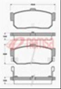Remsa REAR DISC BRAKE PADS - NISSAN MAXIMA  91-04 DB1247 UC