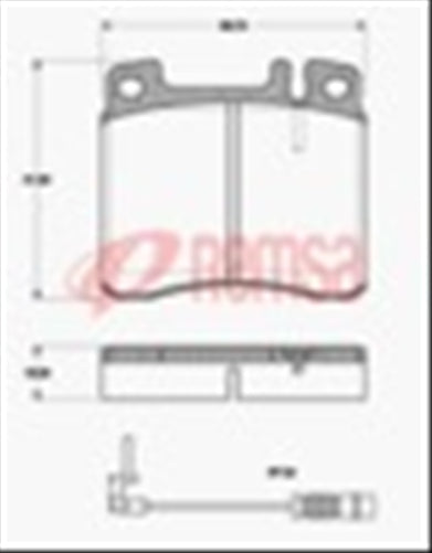 FRONT DISC BRAKE PADS - MERCEDES BENZ S CLASS 91-98 DB1248 E 040800