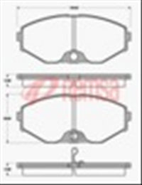 Remsa FRONT DISC BRAKE PADS - NISSAN MAXIMA 90-93 DB1250 E