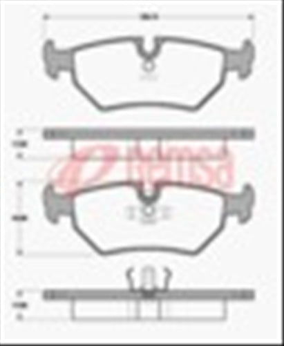 Remsa REAR DISC BRAKE PADS - JAGUAR XJ SERIES 90-03 DB1251 E