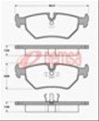 Remsa REAR DISC BRAKE PADS - JAGUAR XJ SERIES 90-03 DB1251 E