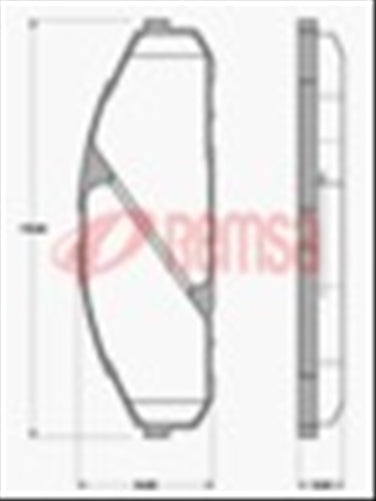 FRONT DISC BRAKE PADS - PATROL GQ 92-98 DB1257 E 050700
