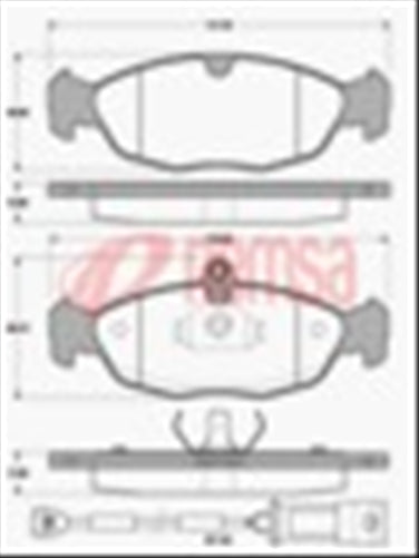 FRONT DISC BRAKE PADS - HOLDEN ASTRA , VECTRA 91-98 DB1275 E 039320