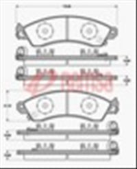 Remsa FRONT DISC BRAKE PADS  - DB1353 E HOLDEN COMMODORE SV5000