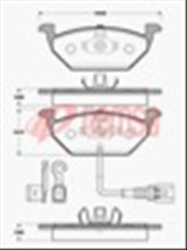 Remsa FRONT DISC BRAKE PADS - AUDI / VW A2 , A3 DB1405 E