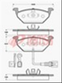 Remsa FRONT DISC BRAKE PADS - AUDI / VW A2 , A4 DB1405 UC
