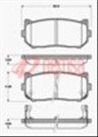 Remsa REAR DISC BRAKE PADS - KIA MENTOR 96-00 DB1466 E