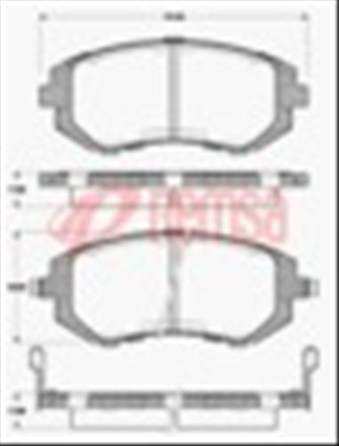 FRONT DISC BRAKE PADS - SUBARU IMPREZA , OUTBACK DB1491 E 095102