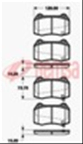 Remsa FRONT DISC BRAKE PADS - NISSAN 350Z (BREMBO) DB1520 E