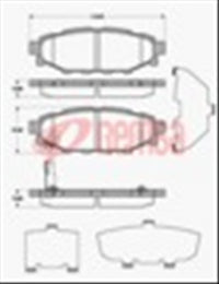 Remsa REAR DISC BRAKE PADS - SUBARU OUTBACK 03- DB1803 E