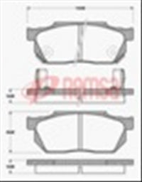 Remsa FRONT DISC BRAKE PADS - HONDA ACCORD 82-86 DB300 UC