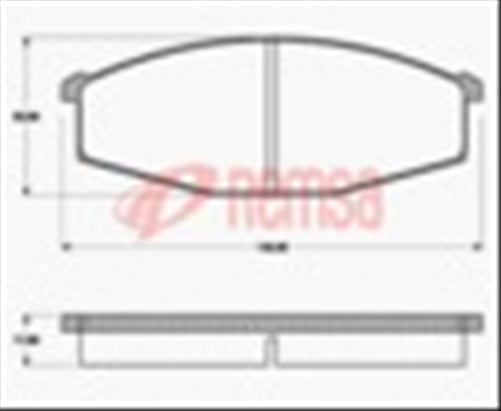 Remsa FRONT DISC BRAKE PADS - NISSAN PATROL MQ,GQ, URVAN E2 DB321 E