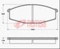 Remsa FRONT DISC BRAKE PADS - NISSAN PATROL MQ,GQ, UR E24 DB321 UC
