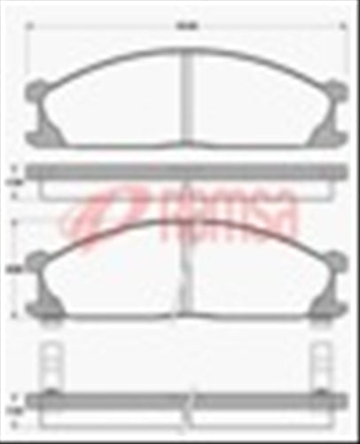 FRONT DISC BRAKE PADS - NISSAN NAVARA D22 4WD 97- DB438 E 023602