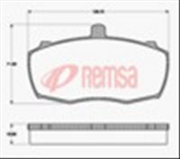 Remsa DB865 E FRONT DISC BRAKE PADS - MG METRO  82-