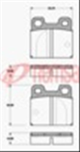 Remsa REAR DISC BRAKE PADS - ALFA,BMW,POR DB93 E