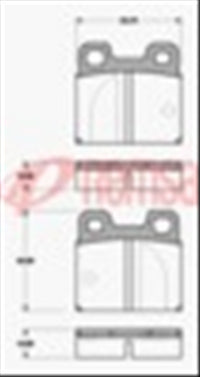 Remsa REAR DISC BRAKE PADS - ALFA,BMW,POR DB93 E