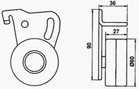 GMB TIMING TENSIONER  NISSAN BLUEBIRD PARIRIE CA18 , CA20