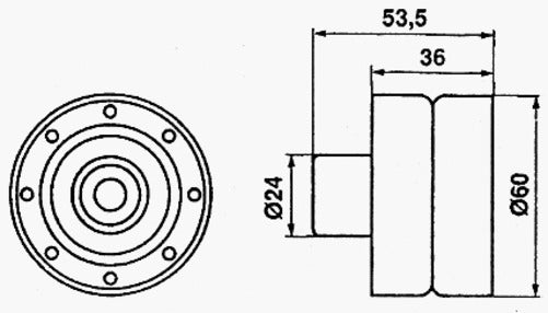 TIMING IDLER NISSAN PATROL  RD28 , TD42 13077V7200