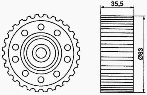 Toyota HILUX CAMBELT KIT LN167 / 5L, SOHC INCL. WATER PUMP