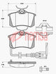 Remsa REAR DISC BRAKE PADS - AUDI / VW A1,A2,A3 , GOLF 03-