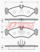 Remsa FDB1039 E REAR DISC BRAKE PADS - MERCEDES BENZ SPRINTER 95-
