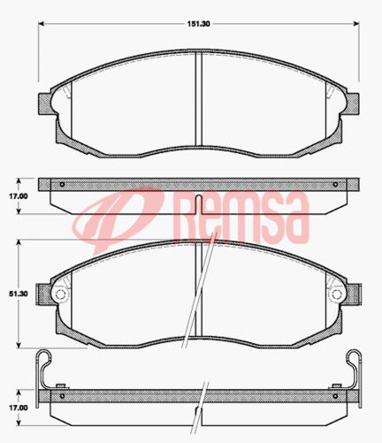 Remsa PADS - ALFA 156 F 03-