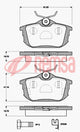 Remsa REAR DISC BRAKE PADS - MITSUBISHI COLT 04-12