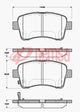 Remsa FRONT DISC BRAKE PADS - SUZUKI AERIO  02-