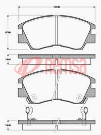 FARGO FRONT DISC BRAKE PADS  MITSUBISHI L300 DELICA PAJERO DB1113F