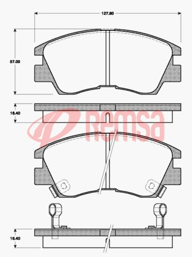 FARGO FRONT DISC BRAKE PADS  MITSUBISHI L300 DELICA PAJERO DB1113F