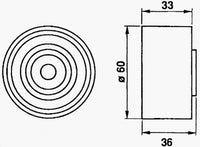 GMB TIMING IDLER MAZDA 323 626 2.0 KF 2.5 KL