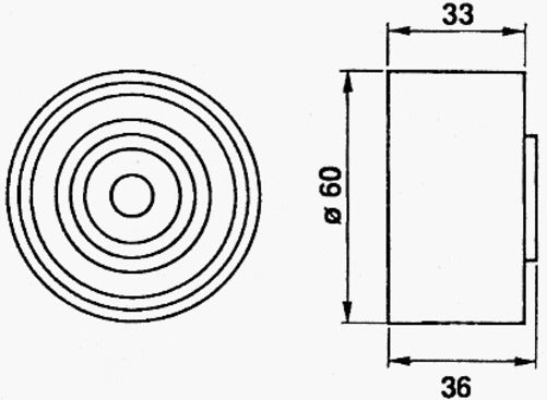 TIMING IDLER MAZDA 323 626 2.0 KF 2.5 KL KL01-12-730