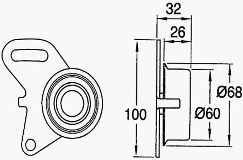 Mitsubishi CAM BELT KIT MITSUBISHI L200 K65 4G64 8V