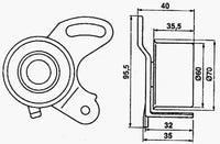 GMB TIMING TENSIONER MITSUBISHI  HYUNDAI 4G13 4G15
