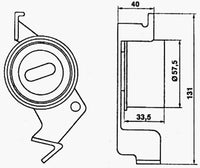 Mitsubishi LANCER CAMBELT KIT CE,CJ5A, CK5A 4G63 16V SOHC, INCLUDES WATER PUMP