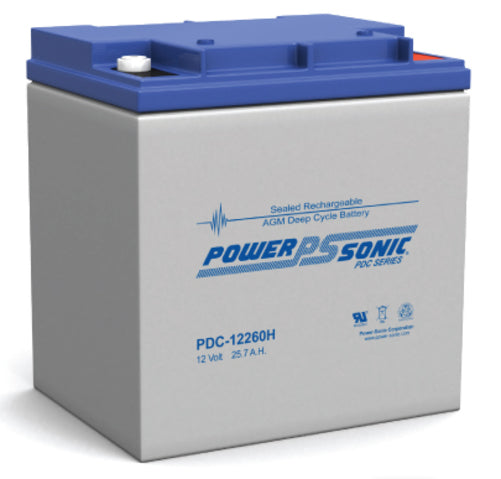 POWERSONIC AGM D/CYCLE 12V-25.7A/