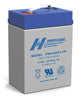 POWERSONIC AGM HI RATE 6V-5.5A/H