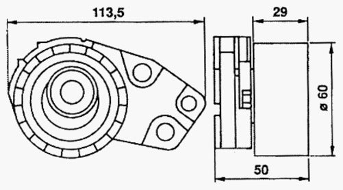 TIMING TENSIONER DAEWOO NUBIRA 1.6 QTT522