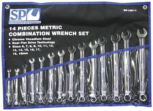 SP Tools SPANNER SET ROE 14PCE METRIC